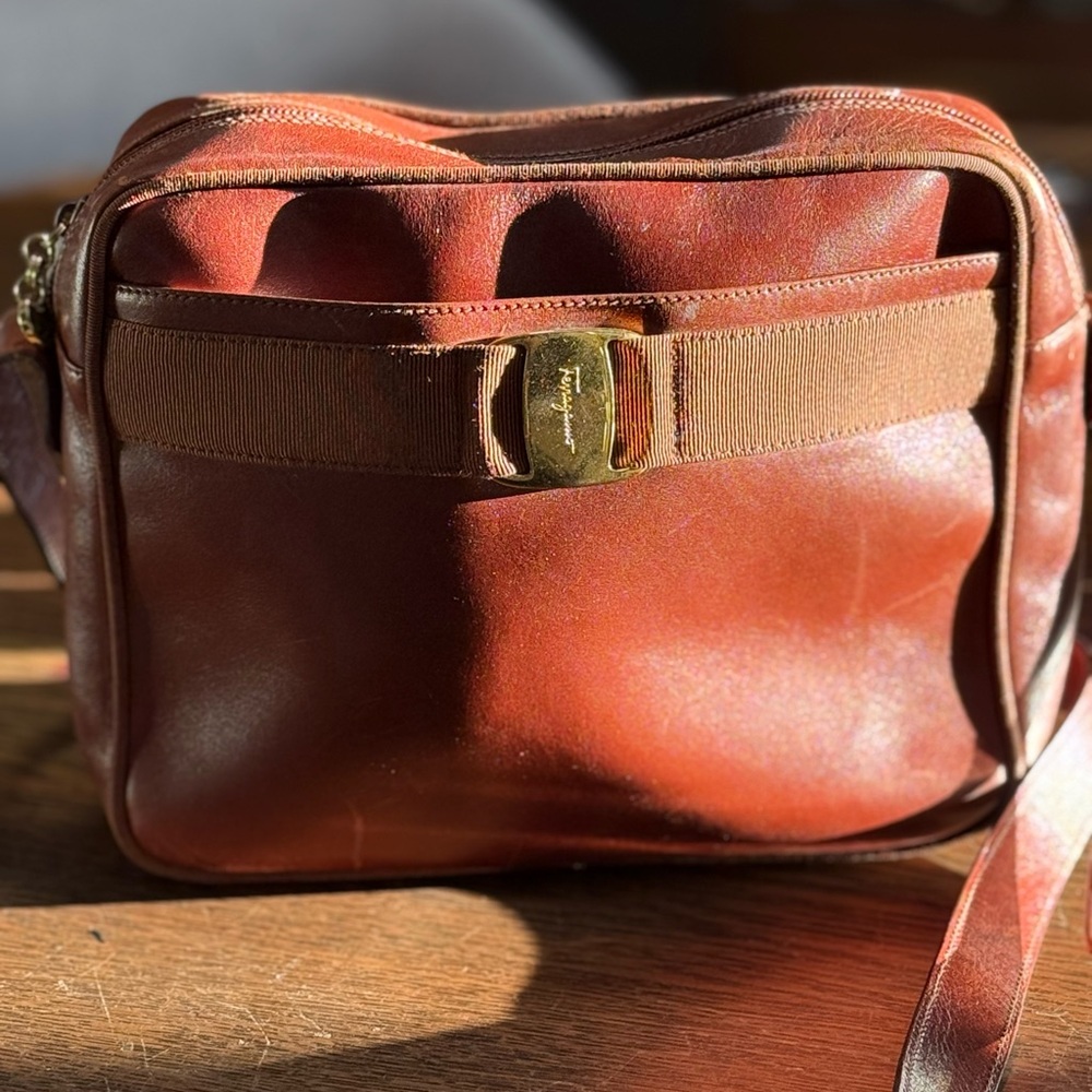 Vintage Ferragamo Camera Crossbody Bag